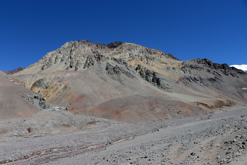 05 Cerro Bonete South From After Reaching The Horcones River 4000m On The Descent From Plaza de Mulas To Confluencia